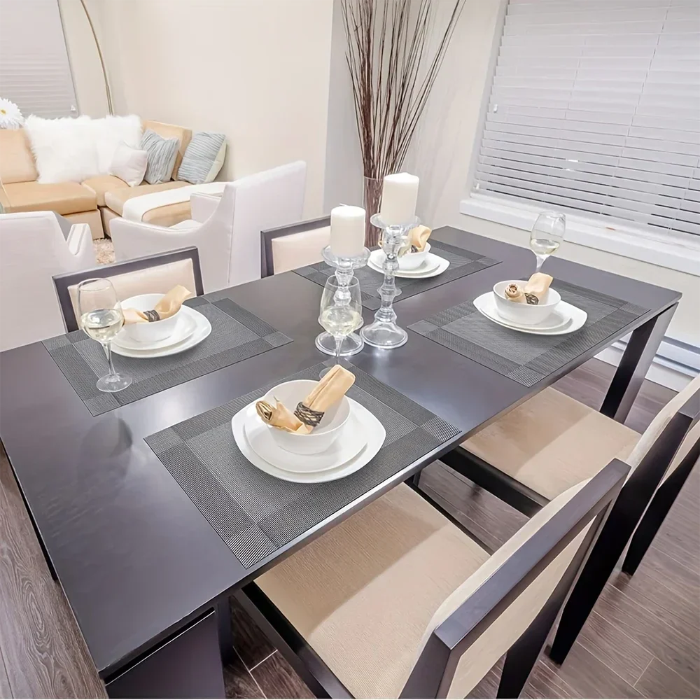 Elegant Heat-Resistant Table Protectors – Washable Non-Slip Mats