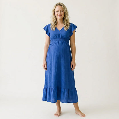 Maxi Dress with Floral Design