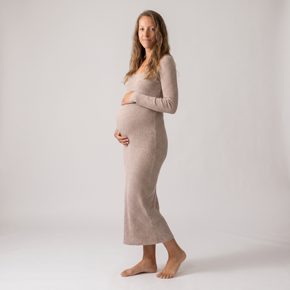 Form-Fitting Midi Dress