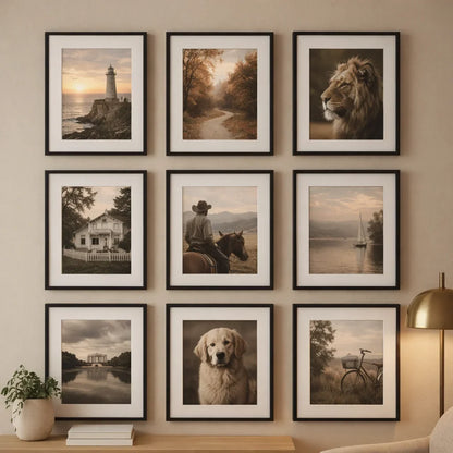 3-Pack Set of Aluminum Frames for Pictures