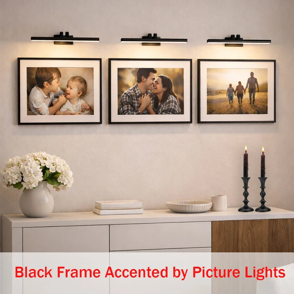 3-Pack Set of Aluminum Frames for Pictures