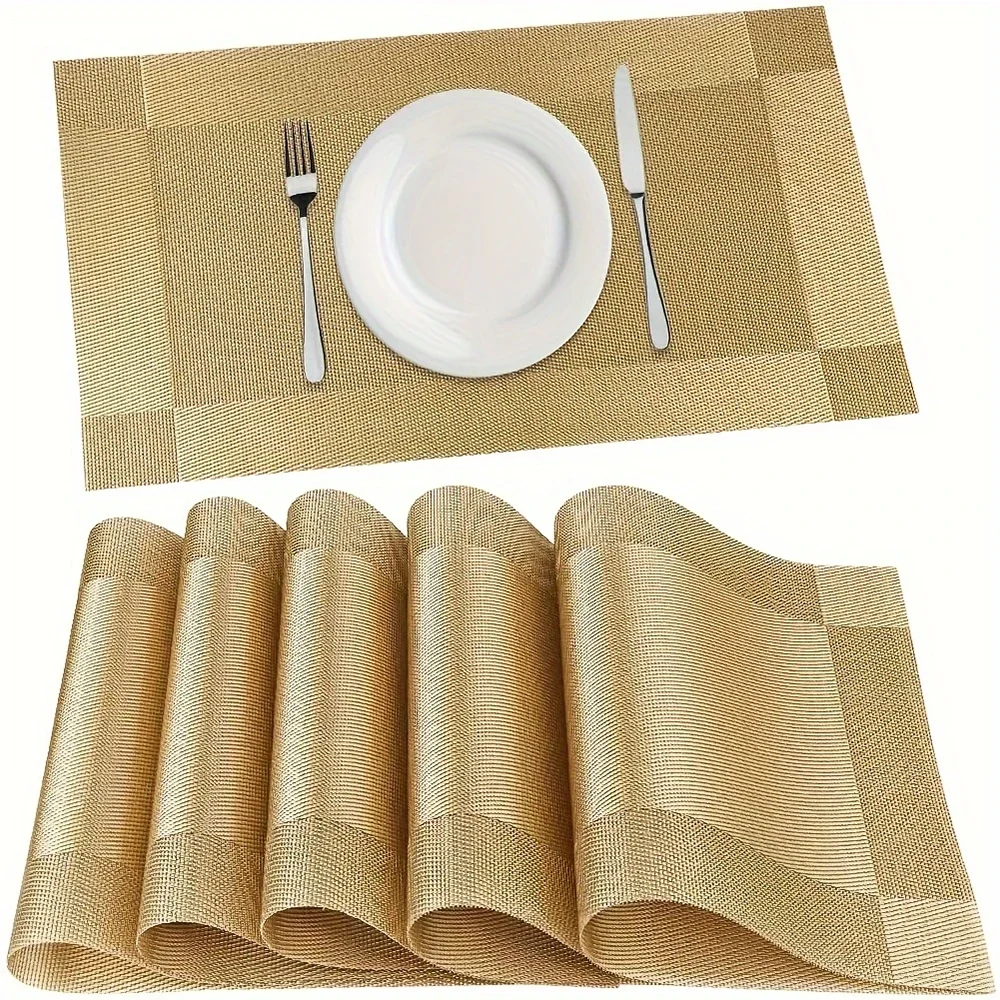 Elegant Heat-Resistant Table Protectors – Washable Non-Slip Mats