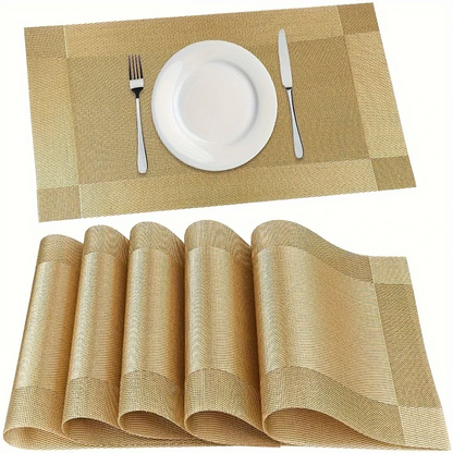 Elegant Heat-Resistant Table Protectors – Washable Non-Slip Mats