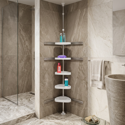 Corner Storage Solution with Adjustable Shelves for Every Room