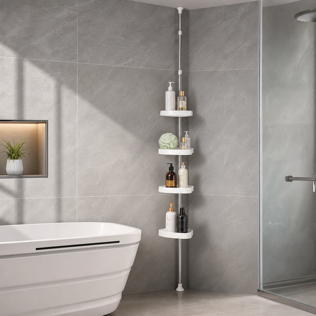 Corner Storage Solution with Adjustable Shelves for Every Room