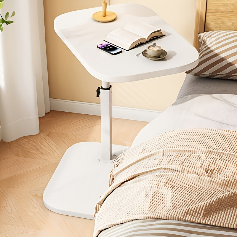 Adjustable Height Rectangular Side Table for Modern Living