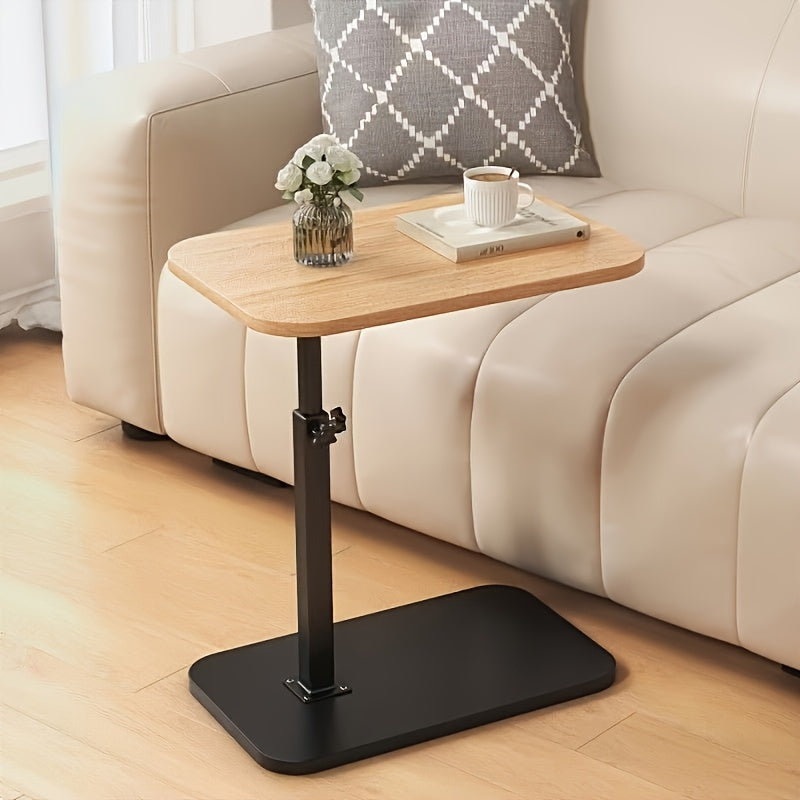 Adjustable Height Rectangular Side Table for Modern Living