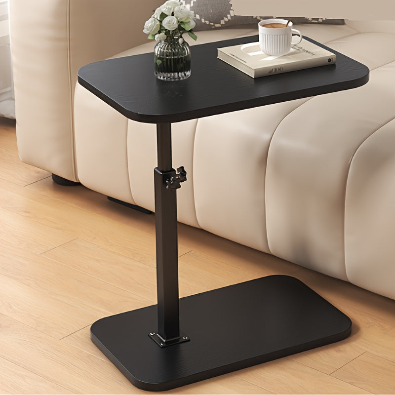 Adjustable Height Rectangular Side Table for Modern Living