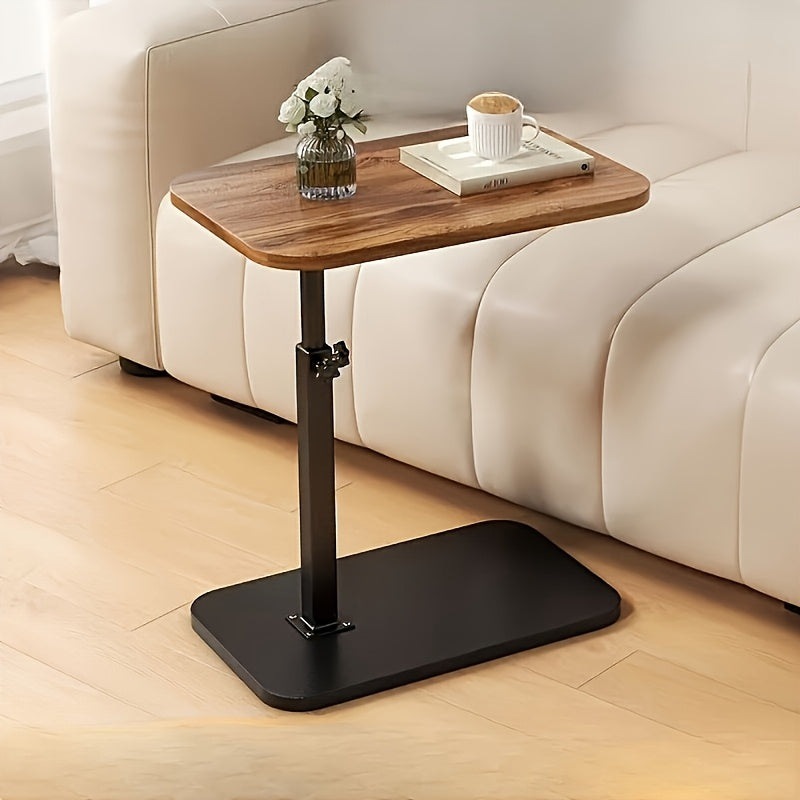 Adjustable Height Rectangular Side Table for Modern Living