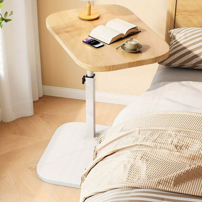 Adjustable Height Rectangular Side Table for Modern Living
