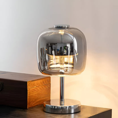 Chic Smoky Glass Lamp for Inviting Ambiance