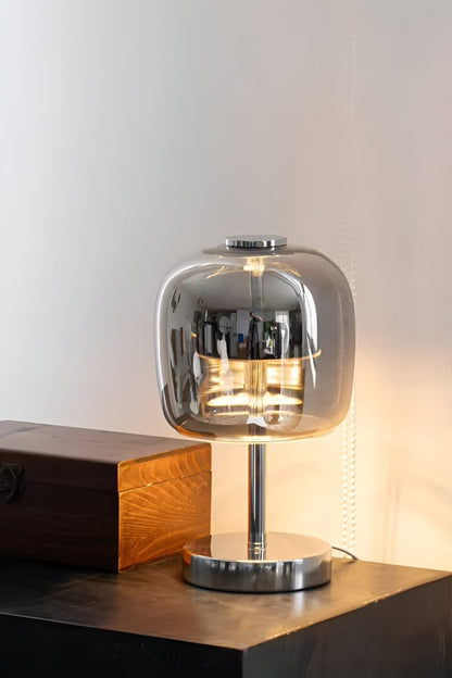 Chic Smoky Glass Lamp for Inviting Ambiance