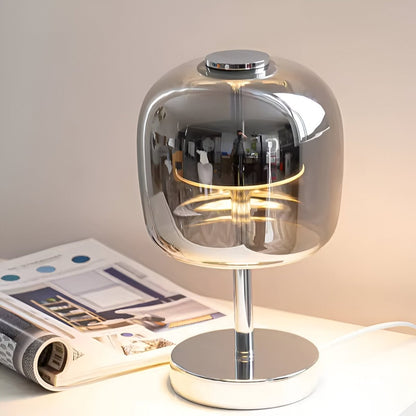 Chic Smoky Glass Lamp for Inviting Ambiance