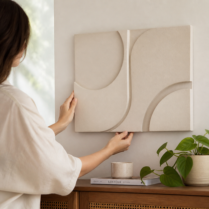 Abstract Geometric Wall Art (60 x 40 cm)