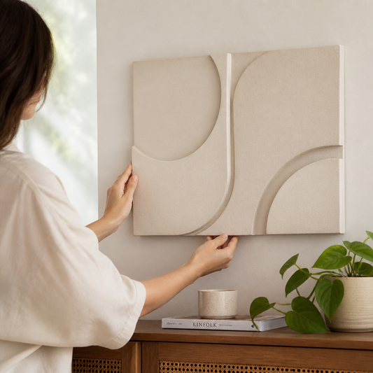Abstract Geometric Wall Art (60 x 40 cm)