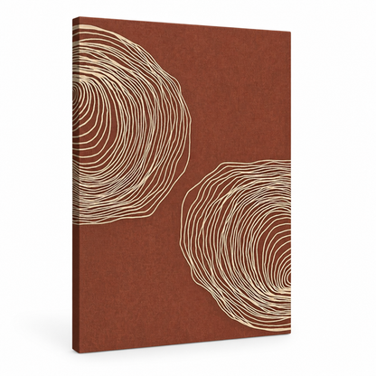 Abstract Minimalist Contour Line Giclee Canvas Wall Art