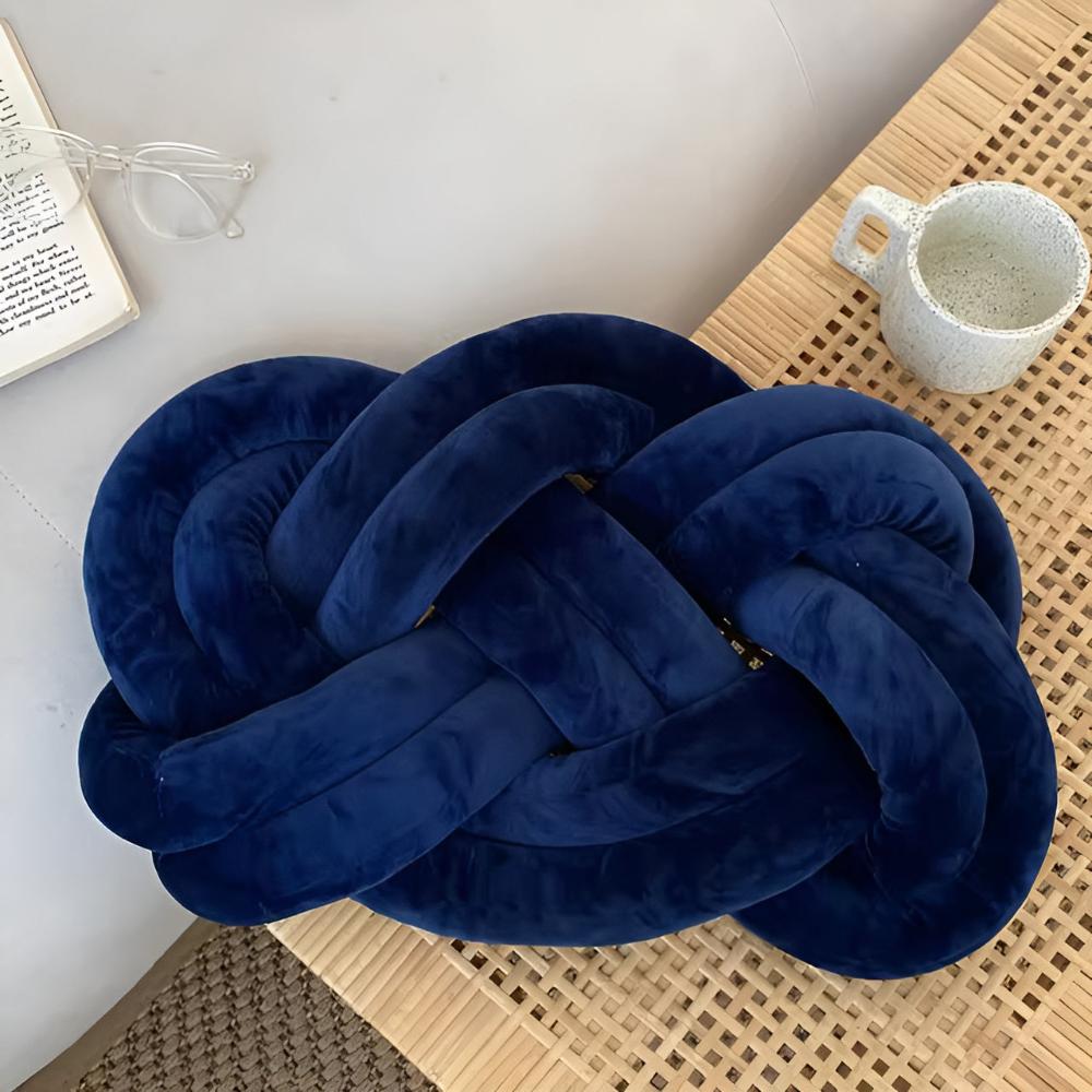 Accent Cushion Braided Plush Memory Foam