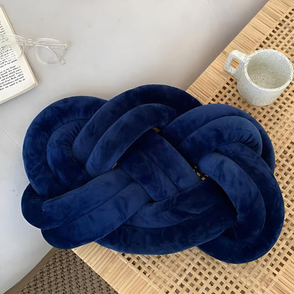 Accent Cushion Braided Plush Memory Foam