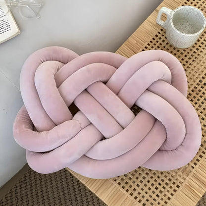 Accent Cushion Braided Plush Memory Foam