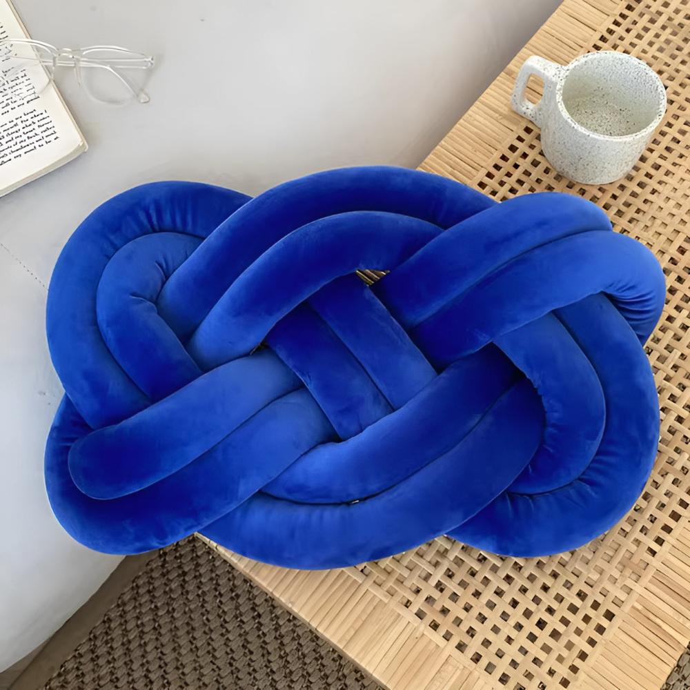 Accent Cushion Braided Plush Memory Foam
