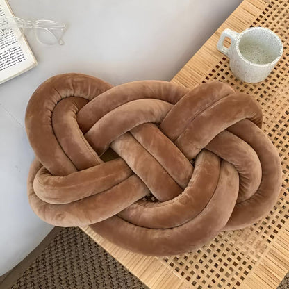 Accent Cushion Braided Plush Memory Foam