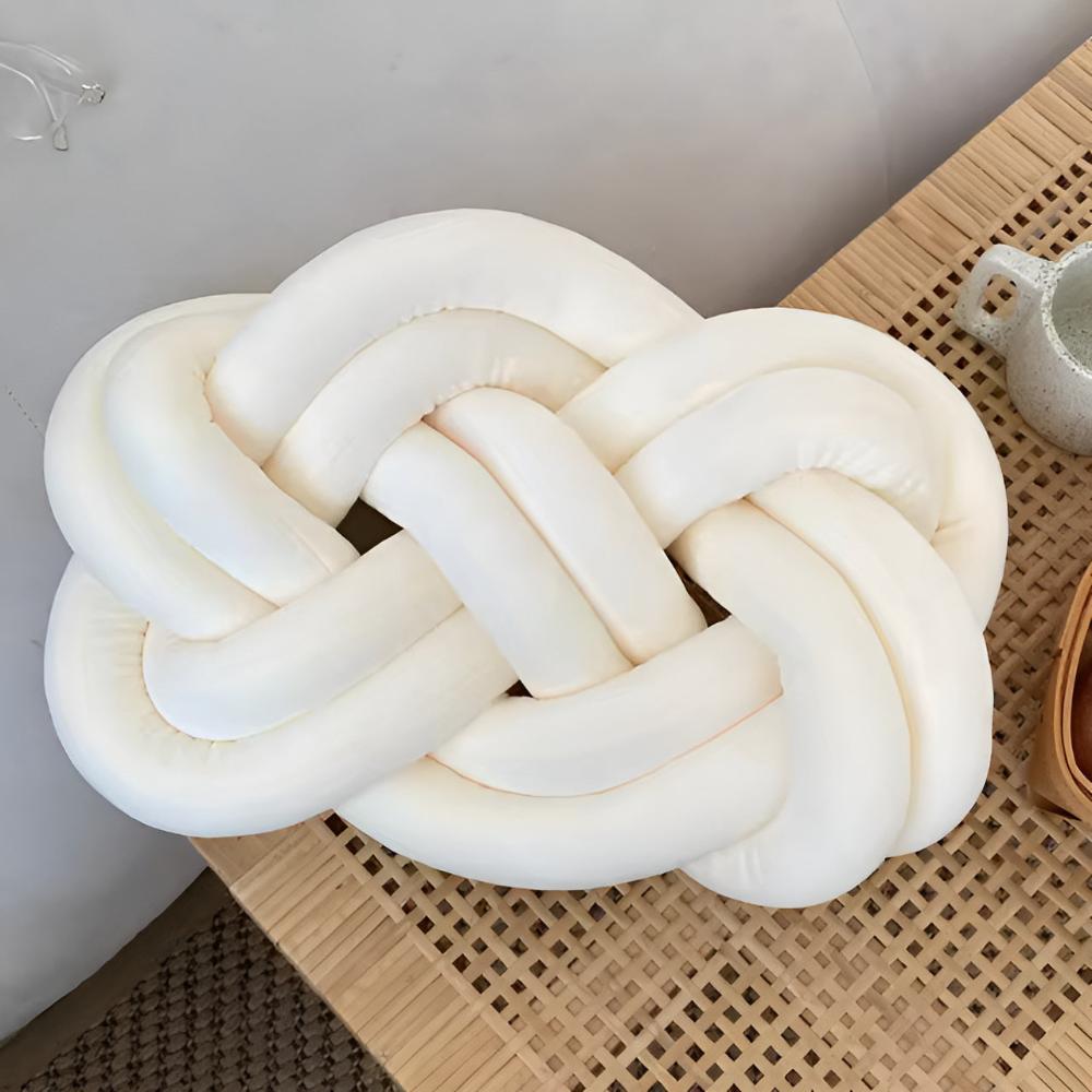 Accent Cushion Braided Plush Memory Foam