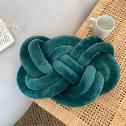 Accent Cushion Braided Plush Memory Foam