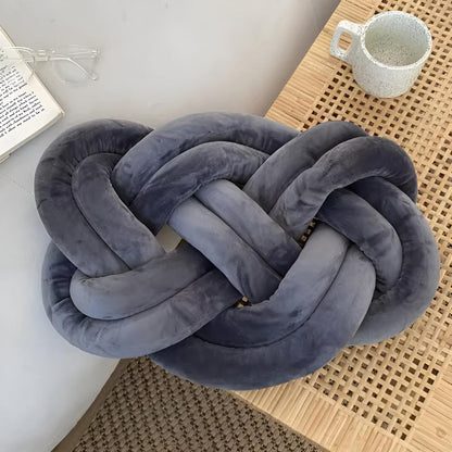 Accent Cushion Braided Plush Memory Foam