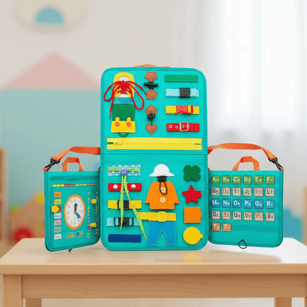 Activity Board 15 Sensory Activities Lightweight Wooden Construction