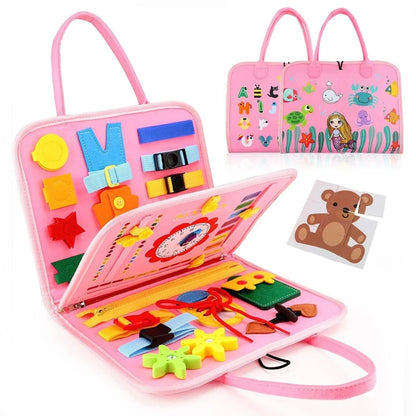 Activity Board 15 Sensory Activities Lightweight Wooden Construction