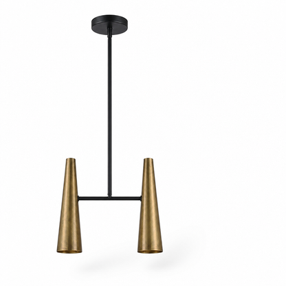 Adjustable Directional Brass Linear Pendant Light