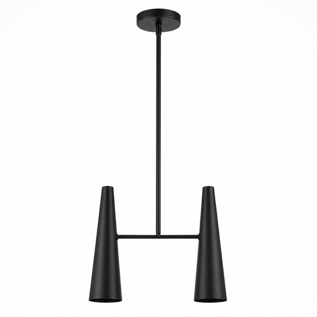 Adjustable Directional Brass Linear Pendant Light