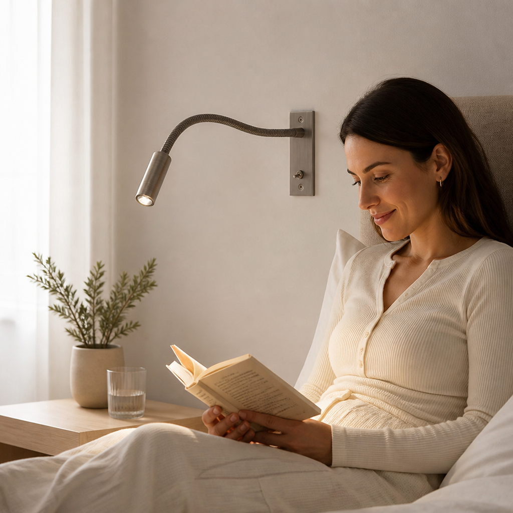 Adjustable Gooseneck Metal LED Wall Light