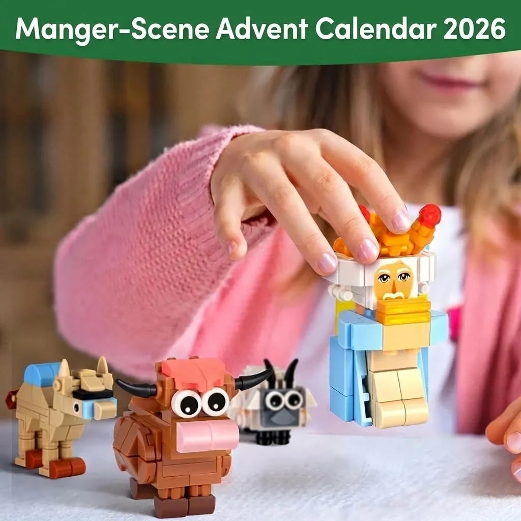 Advent Calendar 24 Building Brick Kits Nativity Scene