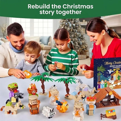 Advent Calendar 24 Building Brick Kits Nativity Scene