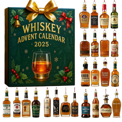 Advent Calendar 24-Day Acrylic Bottle Replicas Reusable Decor