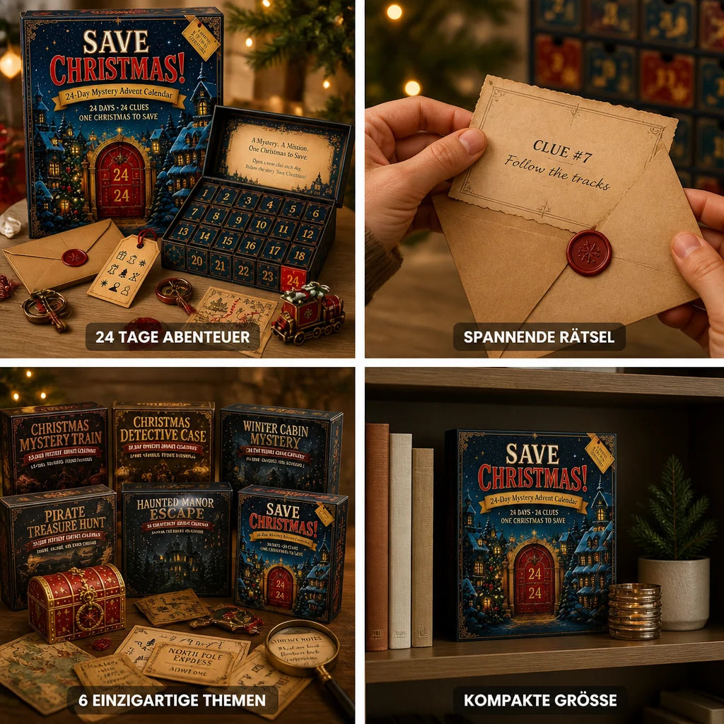 Advent Calendar 24-Day Escape Room Puzzles