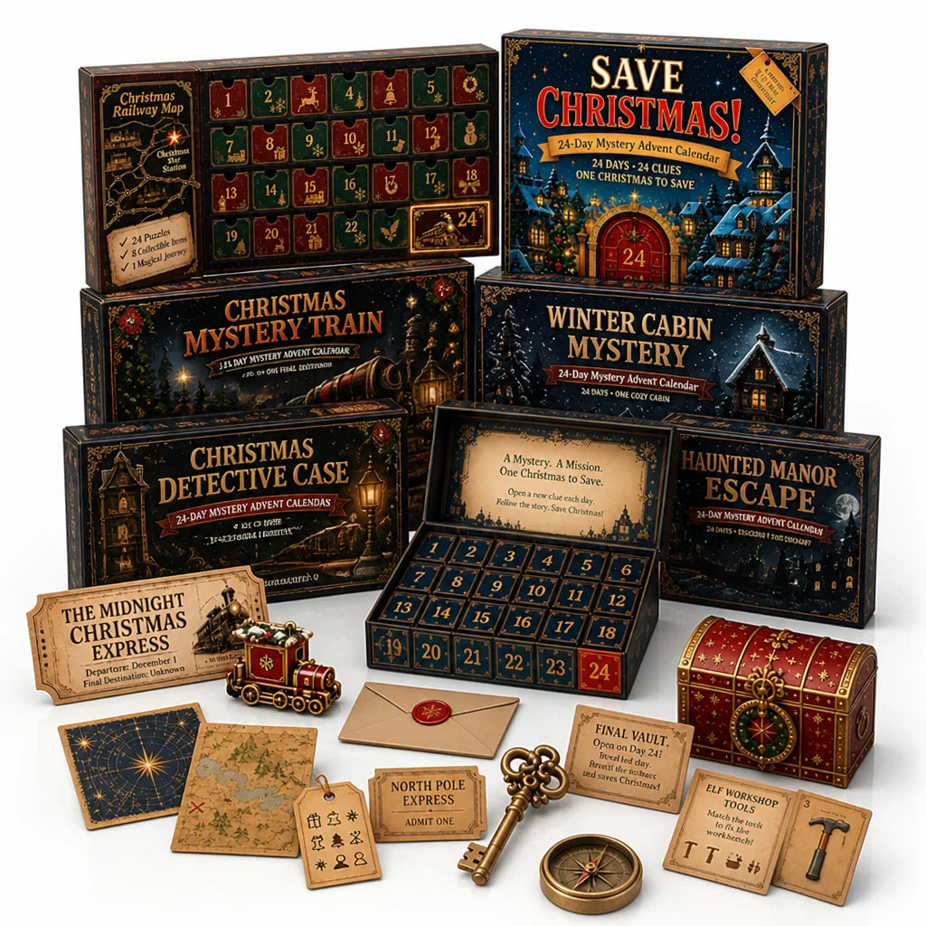 Advent Calendar 24-Day Escape Room Puzzles