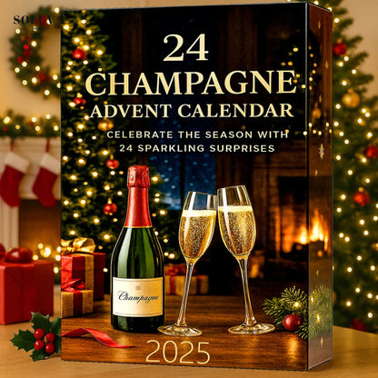 Advent Calendar 24 Decorative Mini Bottles Non-Alcoholic