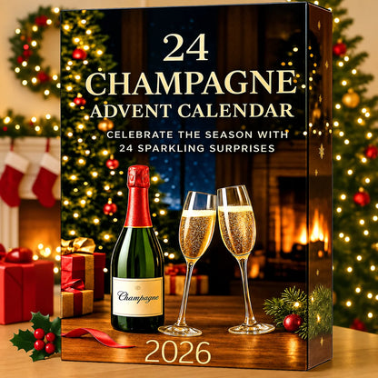 Advent Calendar 24 Decorative Miniature Bottles Holiday Countdown