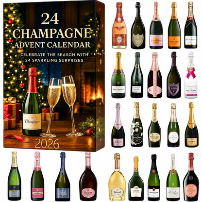 Advent Calendar 24 Decorative Miniature Bottles Holiday Countdown