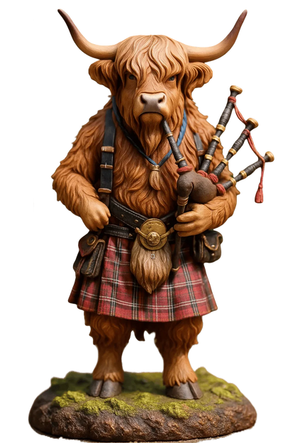 Advent Calendar 24 Highland Cow Resin Figurines