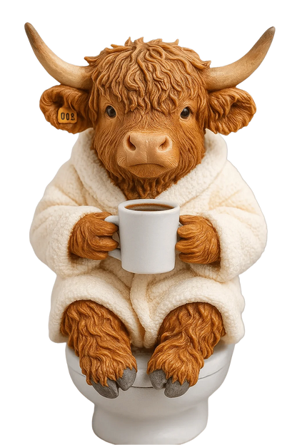 Advent Calendar 24 Highland Cow Resin Figurines