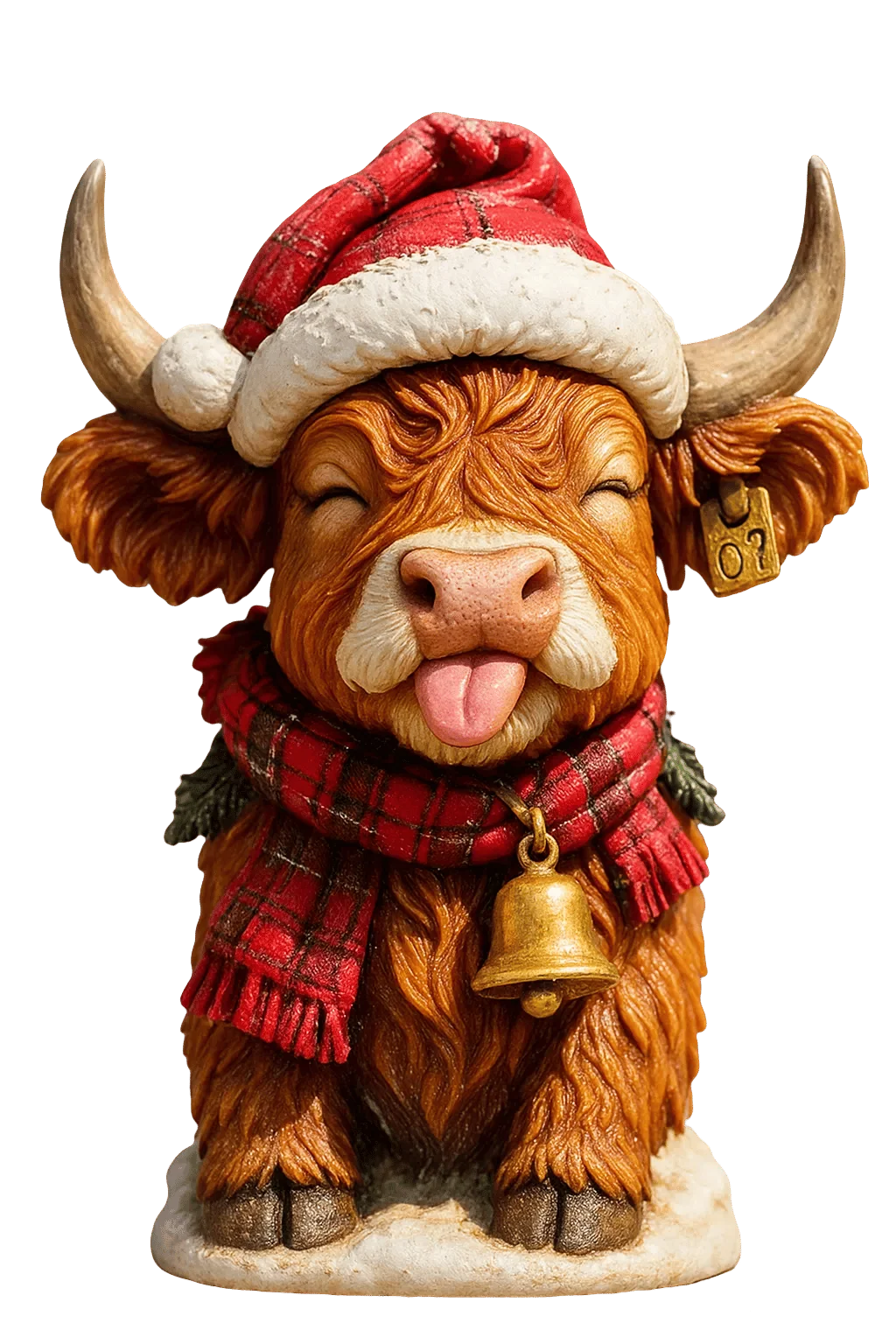 Advent Calendar 24 Highland Cow Resin Figurines