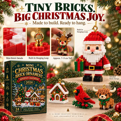 Advent Calendar 24 Mini Building Sets Hanging Decorations