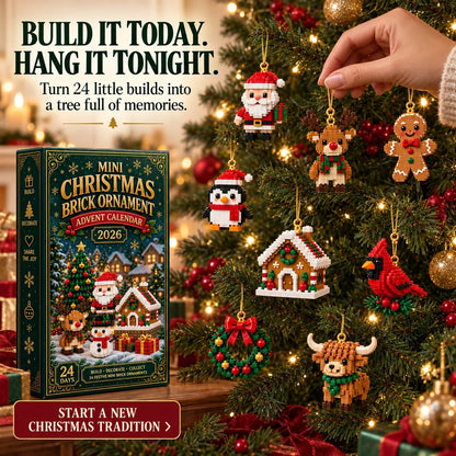 Advent Calendar 24 Mini Building Sets Hanging Decorations