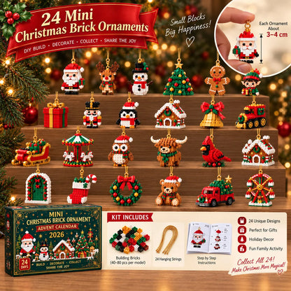 Advent Calendar 24 Mini Building Sets Hanging Decorations