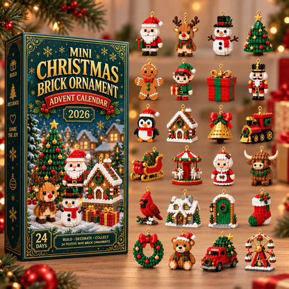 Advent Calendar 24 Mini Building Sets Hanging Decorations