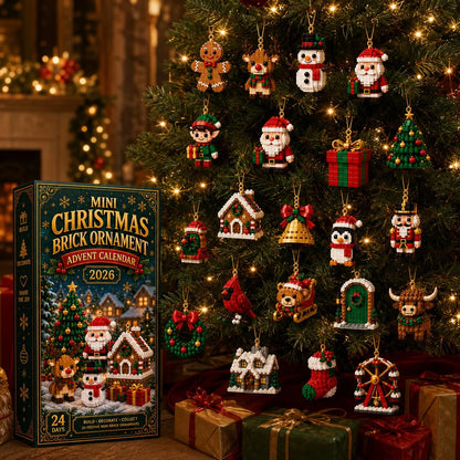 Advent Calendar 24 Mini Building Sets Hanging Decorations