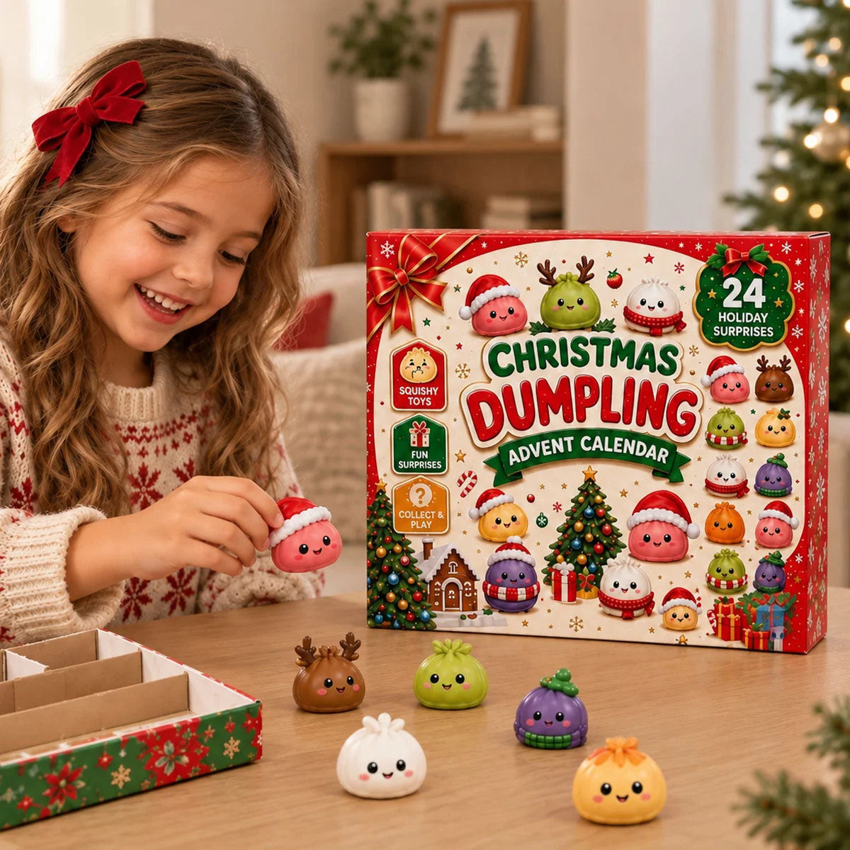 Advent Calendar 24 Mini Dumpling Squishies